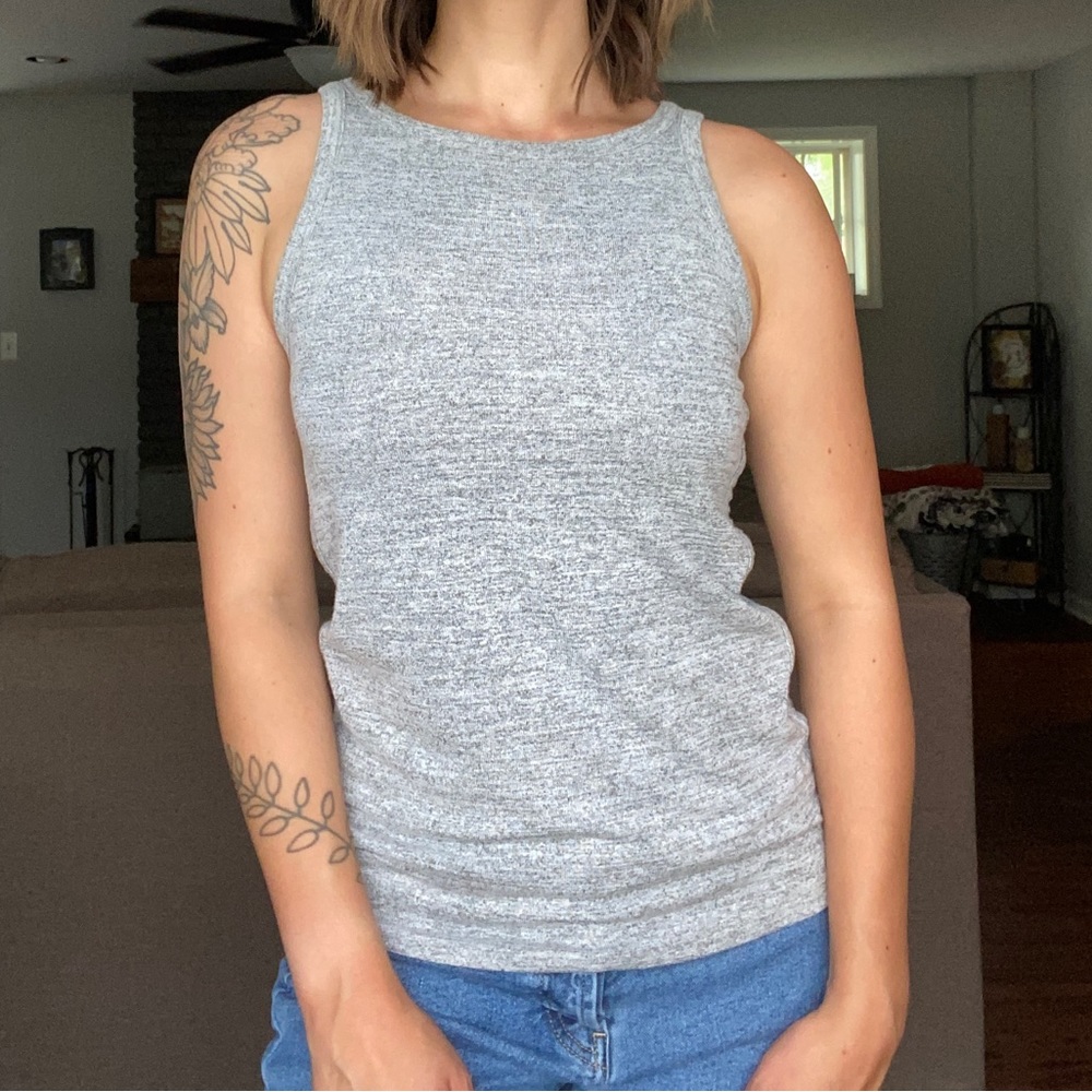 Gap Heathered “Sweater” Tank Top